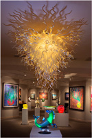 Hawaii NaPua Gallery Crystal White Chandelier