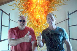 Tampa Florida Amber Chandelier